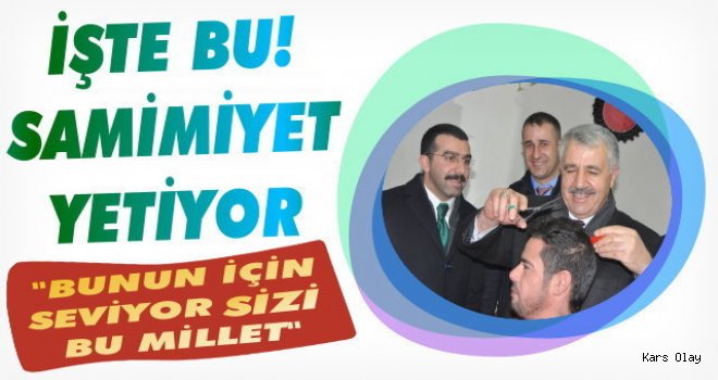 Kars'ta Bakan Arslan Samimiyeti