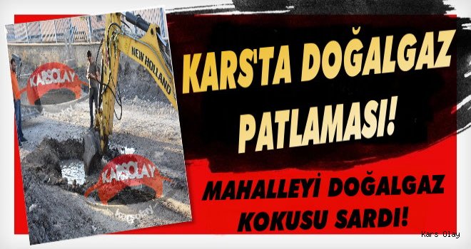 Kars'ta Doğalgaz Borusu Patladı!