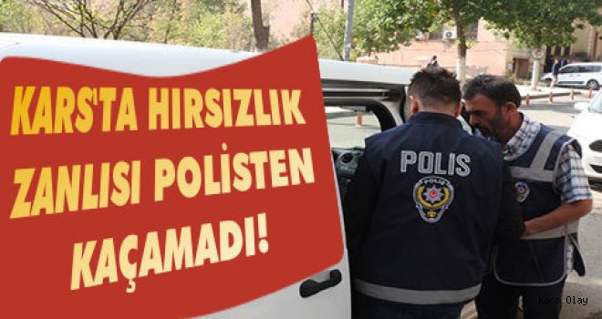Kars'ta Hırsızlık Zanlısı Tutuklandı!