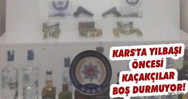 Kars’ta yılbaşı öncesi kaçak içki operasyonu
