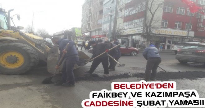 Kars Belediyesi’nden Yollara Şubat Yaması