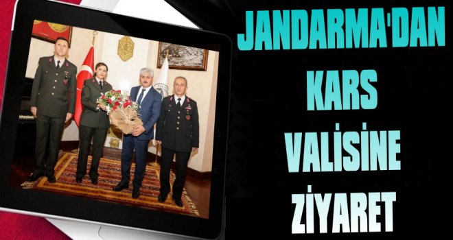 Kars Jandarmadan Vali Doğana Ziyaret