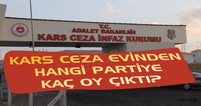 Kars Ceza Evinde Hangi Partiye Kaç Oy Çıktı?
