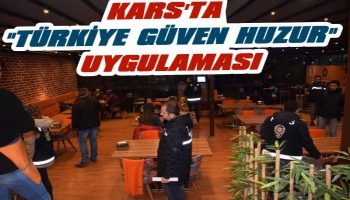 Kars'ta 'Türkiye Güven Huzur' Uygulaması