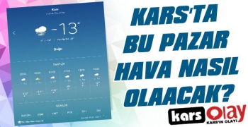 Kars'ta Bu Pazar Hava Nasıl Olacak?