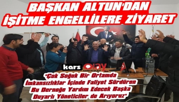 Başkan Altun'dan İşitme Engelliler Derneğine Ziyaret