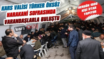 Kars Valisi Türker Öksüz Harakani Sofrasında