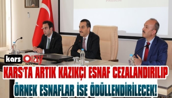 Kars'ta 'Örnek Esnaf Mutlu Müşteri Projesi' Toplantısı