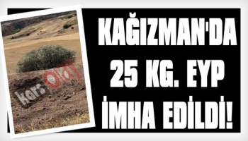 Kağızman'da 25 KG. EYP İmha Edildi