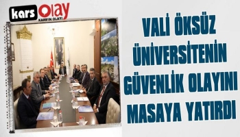 Kars’ta Üniversite Güvenlik Koordinasyon Toplantısı Yapıldı
