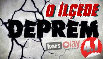 O İlçede 4.1 Şiddetinde Deprem