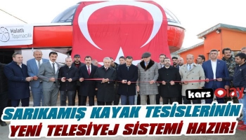 Sarıkamış Kayak Merkezinin Yeni Telesiyej Sistemi Hazır