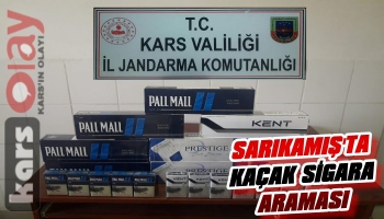 Sarıkamış’ta Kaçak Sigara Ele Geçirildi