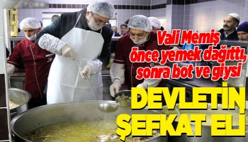 Erzurum'da Çocuklar Bot ve Giysi Yardımıyla Sevindi