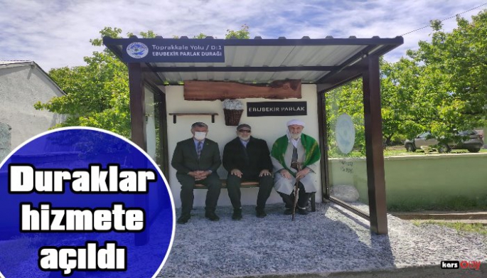 Kağızman’da Modern Duraklar Hizmete Açıldı