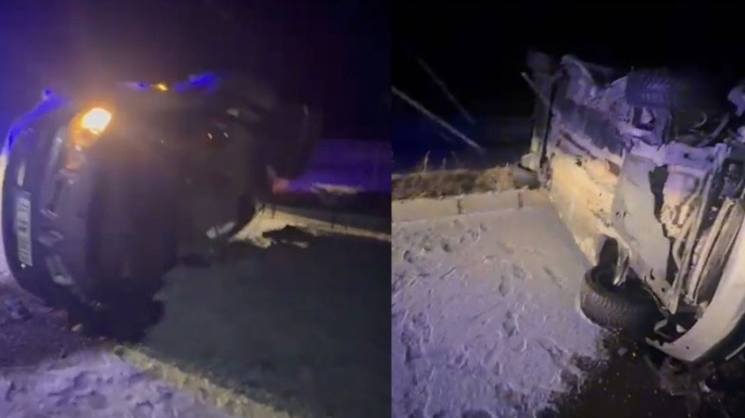 Sarıkamış’ta trafik kazası: 2 yaralı