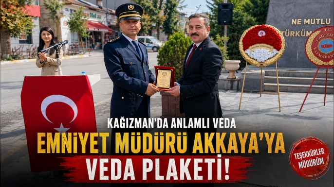 Emniyet Müdürü Akkaya’ya Veda Plaketi