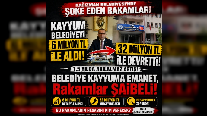 Kayyum Belediyeyi 6 Milyonla aldı,.32 Milyonla devretti,