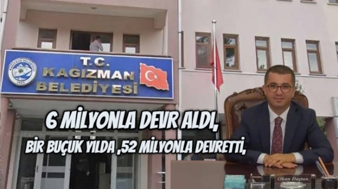 Kayyum Belediyeyi 6 Milyonla aldı,.32 Milyonla devretti,