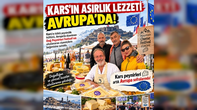 KARS’IN ASIRLIK LEZZETİ AVRUPA’DA!