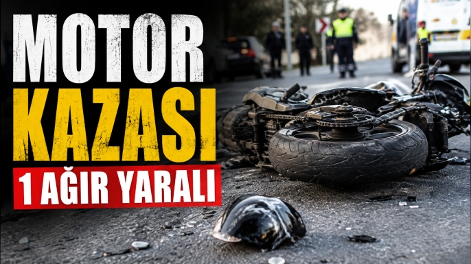 Motosiklet Park Halindeki Motosiklete Çarptı: 1 Ağır Yaralı