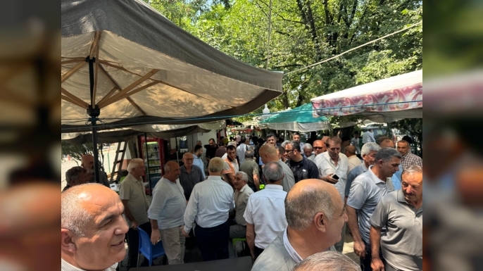 Arslan Sahada! Tüm İlçe halkı yanında