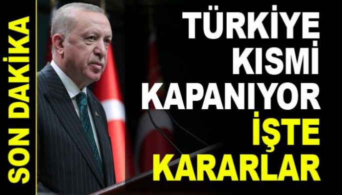 Cumhurbaşkanı açıkladı: Ramazan’da iki hafta kısmi kapanma