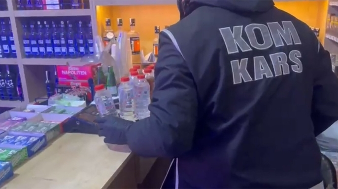 Kars ve Kağızman ilçesinde Sahte Alkole Darbe