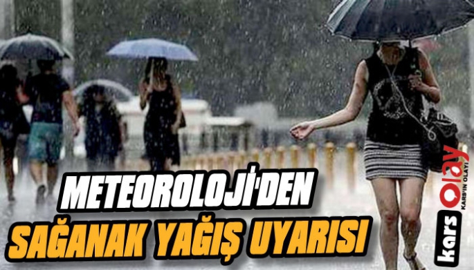 Meteorolojiden Sağnak Yağış Uyarısı