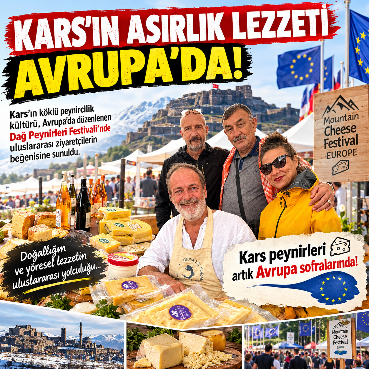 KARS’IN ASIRLIK LEZZETİ AVRUPA’DA!